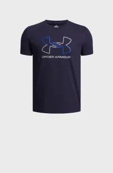 Детская темно-синяя футболка UA GL FOUNDATION SS Синий 7 Under Armour 6005010-410