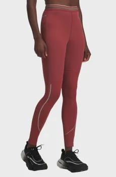Женские терракотовые тайтсы UA Halo Run CW Tights Красный L Under Armour 6005063-688