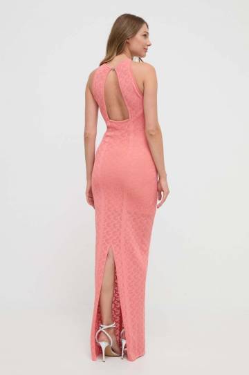 Платье Guess цвет оранжевый maxi облегающая Платье Guess цвет оранжевый maxi облегающая