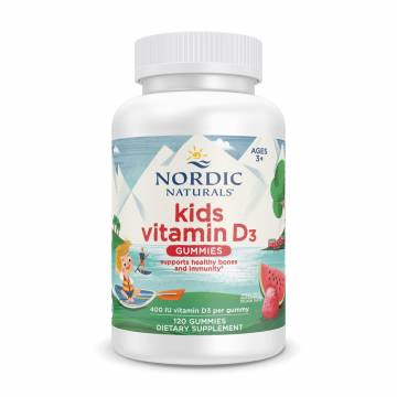 Витамин Д3 для детей Nordic Naturals Vitamin D3 Gummies Kids со вкусом арбуза, 400 МЕ, 120 жевательных конфет Витамин Д3 для детей Nordic Naturals Vitamin D3 Gummies Kids со вкусом арбуза, 400 МЕ, 120 жевательных конфет
