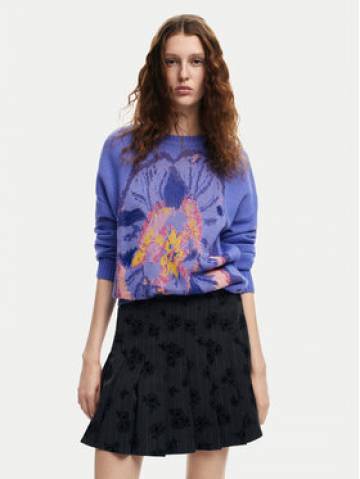 Desigual Светр Pensee Lacroix 24WWJF52 Фіолетовий Regular Fit Desigual Светр Pensee Lacroix 24WWJF52 Фіолетовий Regular Fit