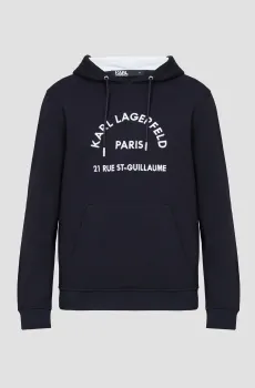 Мужское темно-синее худи Синий S Karl Lagerfeld 542900.705036;690