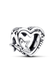 Намистина "Сімейне серце з зіркою"