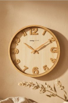 Настінний годинник - коричневий