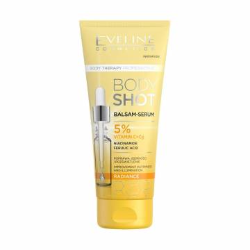 Бальзам-сыворотка для тела Eveline Cosmetics Body Shot Illuminating Balm-Serum Vitamin C, 200 мл Бальзам-сыворотка для тела Eveline Cosmetics Body Shot Illuminating Balm-Serum Vitamin C, 200 мл