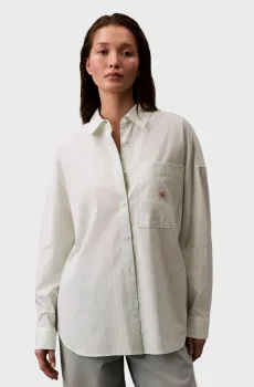 Женская мятная рубашка в полоску SUMMER Ментоловый S Calvin Klein Jeans J20J225411