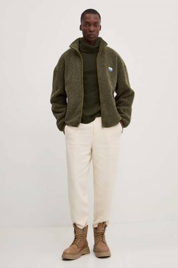 Кофта American Vintage мужская цвет зелёный однотонная MHOK16BH24 Кофта American Vintage мужская цвет зелёный однотонная MHOK16BH24