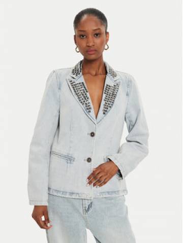 One Teaspoon Піджак 26469 Голубий Relaxed Fit One Teaspoon Піджак 26469 Голубий Relaxed Fit