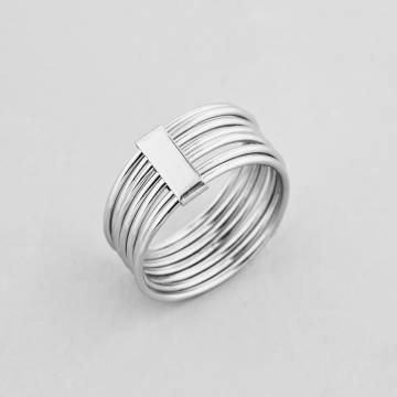 Серебряное кольцо Minimal 1751-17 17 Серебряное кольцо Minimal 1751-17 17