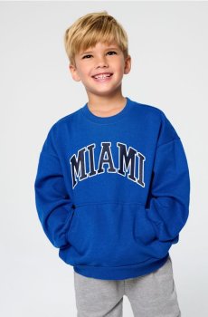 Кофта з круглим вирізом - синій