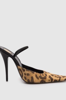 Коричневые кожаные мюли TUILERIES