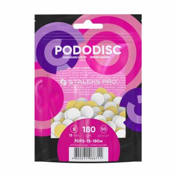 Сменные файлы для педикюрного диска на мягкой основе Staleks Pro Pododisc Pro S, белые, 180 грит, 50 шт Сменные файлы для педикюрного диска на мягкой основе Staleks Pro Pododisc Pro S, белые, 180 грит, 50 шт
