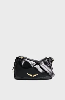 Женская черная кожаная сумка Le Zouzou Черный ONESIZE ZADIG&VOLTAIRE LWBA04169_BLACK