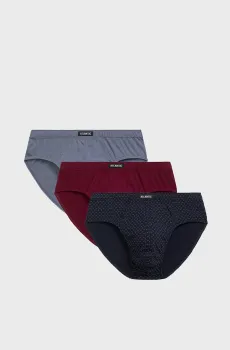 Мужские брифы (3 шт) Разноцветный M Atlantic 3MP-182