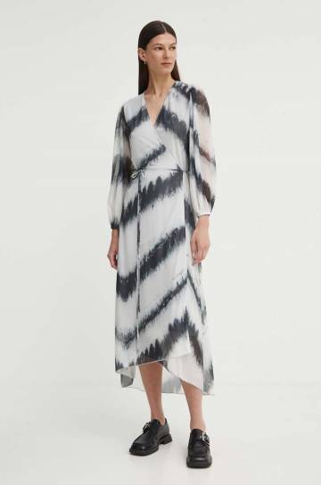 Платье Bruuns Bazaar PhloxBBNoriel dress цвет серый maxi прямое BBW3752 Платье Bruuns Bazaar PhloxBBNoriel dress цвет серый maxi прямое BBW3752