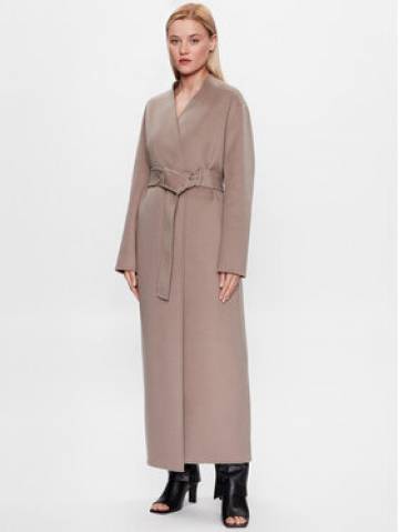 Calvin Klein Вовняне пальто K20K205905 Сірий Regular Fit Calvin Klein Вовняне пальто K20K205905 Сірий Regular Fit