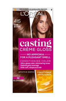 Уценка! Безаммиачная краска для волос LOreal Paris Casting Creme Gloss 415 Морозный каштан, 180 мл