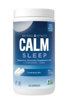 Спокойный сон с эфирным маслом бергамота, CALM, Sleep Capsules with Bergamot Oil, Natural Vitality, 120 капсул