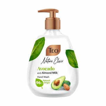 Жидкое мыло для рук Teo Nature Elixir Авокадо и миндальное молоко, 300 мл Жидкое мыло для рук Teo Nature Elixir Авокадо и миндальное молоко, 300 мл