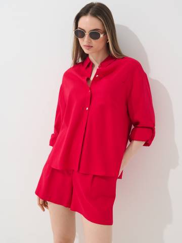 Mohito - Сорочка з суміші віскози та льону - кораловий - 38