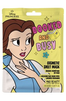 Тканевая косметическая маска для лица Mad Beauty Disney Princess Cosmetic Sheet Mask, Belle, 25 мл