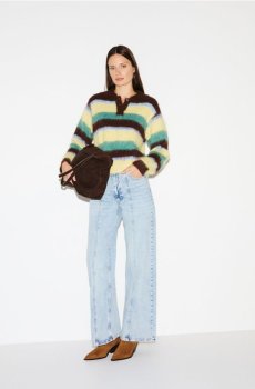 Reserved - Широкі джинси зі швом - синій - 250IW-50J