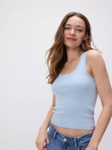 Reserved - LADIES` BLOUSE - блідо-блакитний - 099EF-05X Reserved - LADIES` BLOUSE - блідо-блакитний - 099EF-05X