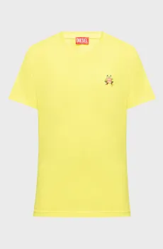 Мужская желтая футболка T-NORM-FROG Желтый XS Diesel A21651 0PLAT