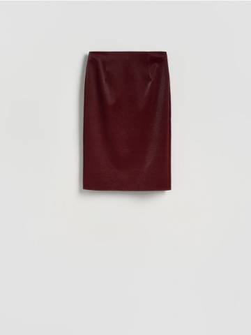 Reserved - Спідниця зі штучної шкіри - буряковий - 723EH-83X