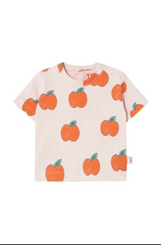 Детская хлопковая футболка Tinycottons APPLES BABY TEE