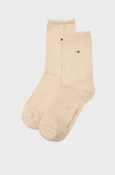 Женские бежевые носки (2 пары) TH WOMEN SOCK CASUAL Бежевый 35-38 Tommy Hilfiger 371221