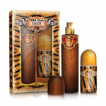 Парфюмированный набор женский Cuba Paris Cuba Jungle Tiger (парфюмированная вода, 100 мл + шариковый дезодорант, 50 мл) Парфюмированный набор женский Cuba Paris Cuba Jungle Tiger (парфюмированная вода, 100 мл + шариковый дезодорант, 50 мл)