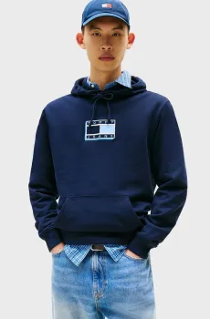 Мужское темно-синее худи REG POP CLR FLAG Синий L Tommy Jeans DM0DM21623