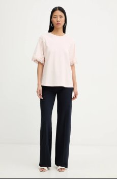 Хлопковая футболка Twinset