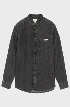 Мужская темно-серая джинсовая рубашка CASUAL CLASSIC Серый XL Calvin Klein Jeans LV040BM733