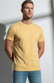 Бавовняна футболка basic - жовтий