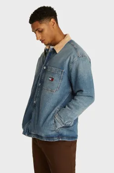 Мужская синяя джинсовая куртка Синий XL Tommy Jeans DM0DM20580