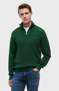 Мужская темно-зеленая кофта SEASONAL Зеленый L Tommy Hilfiger MW0MW42916