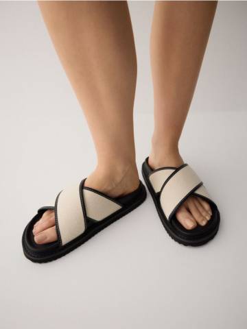 Reserved - LADIES` SLIDES - чорний - 408CP-99X Reserved - LADIES` SLIDES - чорний - 408CP-99X