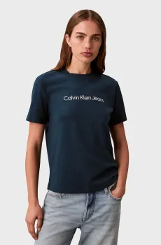 Женская синяя футболка CLASSIC Синий M Calvin Klein Jeans LV047C912G