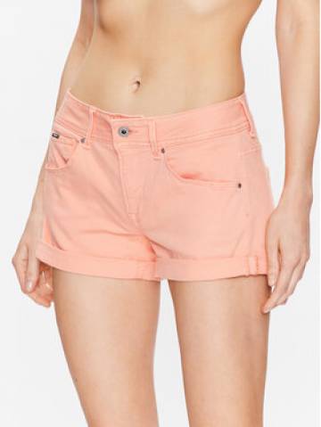 Pepe Jeans Шорти з тканини Siouxie PL801002YE4 Оранжевий Regular Fit Pepe Jeans Шорти з тканини Siouxie PL801002YE4 Оранжевий Regular Fit