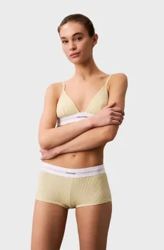 Женские желтые трусики BOYSHORT Желтый M Calvin Klein LV00QF8024
