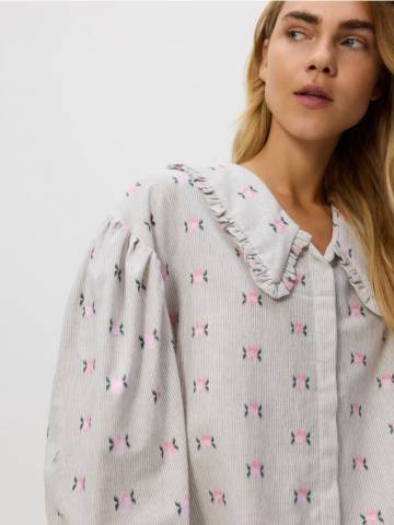 Reserved - Сорочка з декоративним коміром - різнобарвний - 098IC-MLC