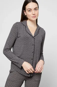 Женская черная рубашка JASMINE Черный XL Etam 6514609