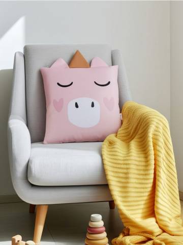 Декоративна подушка - рожевий