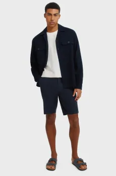 Мужские темно-синие шорты dobby comfort fit Синий 38 SPRINGFIELD 433674
