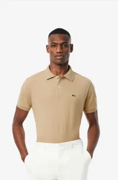 Мужское бежевое поло Бежевый S Lacoste PH985102S