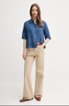 Льняная рубашка United Colors of Benetton