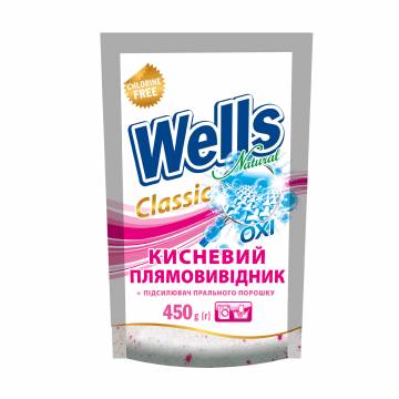 Кислородный пятновыводитель для тканей Wells Natural Classic Oxi универсальный, 450 г Кислородный пятновыводитель для тканей Wells Natural Classic Oxi универсальный, 450 г