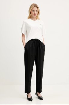 Брюки с примесью шерсти MM6 Maison Margiela